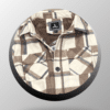 Camisa de franela con cuadros para hombre