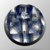 Camisa de franela con cuadros para hombre